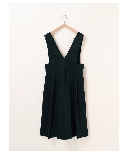 ehka sopo（エヘカソポ）の「ベロアVネックジャンスカ（ワンピース/ドレス・グレー/ブラック/グリーン・M）」の9枚目の写真