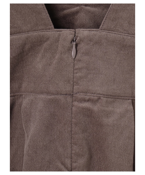 ehka sopo（エヘカソポ）の「ベロアVネックジャンスカ（ワンピース/ドレス・グレー/ブラック/グリーン・M）」の5枚目の写真