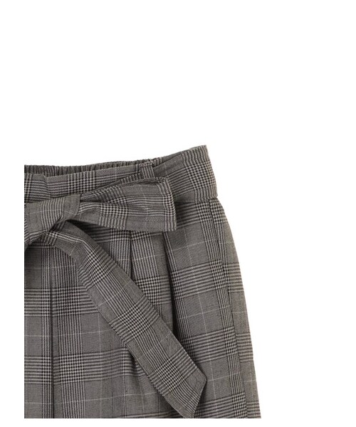 SEVENDAYS=SUNDAY（セブンデイズサンデイ）の「・TRグレンチェックワイドパンツ（パンツ・グレー/ブラウン・M/L）」の4枚目の写真