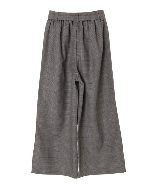 SEVENDAYS=SUNDAY（セブンデイズサンデイ）の「・TRグレンチェックワイドパンツ（パンツ・グレー/ブラウン・M/L）」の2枚目の写真