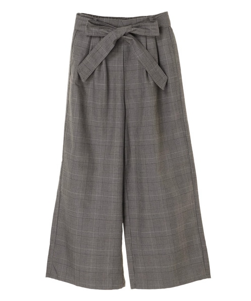 SEVENDAYS=SUNDAY（セブンデイズサンデイ）の「・TRグレンチェックワイドパンツ（パンツ・グレー/ブラウン・M/L）」の6枚目の写真