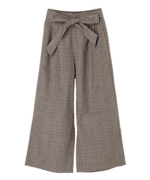 SEVENDAYS=SUNDAY（セブンデイズサンデイ）の「・TRグレンチェックワイドパンツ（パンツ・グレー/ブラウン・M/L）」の7枚目の写真