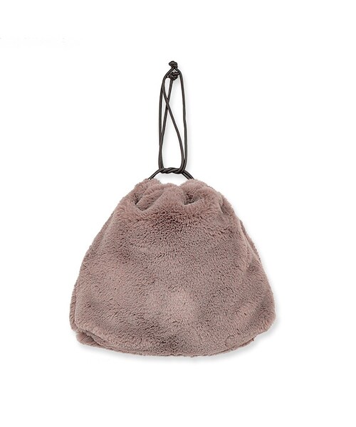 flower(フラワー)の「snow fur bag~スノーファーバッグ(ハンドバッグ・レディース・ホワイト/グレー・ONESIZE)」の2枚目の写真