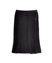 flower | warm rib knit skirt～ウォームリブニットスカート(スカート)