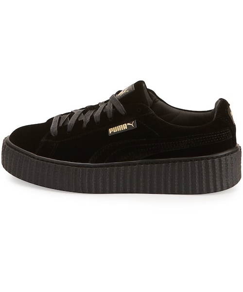 FENTY PUMA by Rihanna（フェンティプーマバイリアーナ）の「Fenty Puma by Rihanna Velvet Low-Top Creeper, Black（スニーカー・レディース・Black・9B / 39EU）」の5枚目の写真