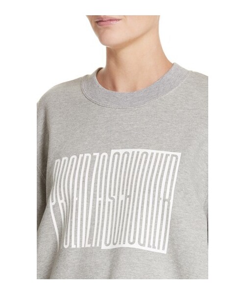PROENZA SCHOULER（プロエンザ スクーラー）の「Women's Proenza Schouler Pswl Graphic Jersey Oversize Sweatshirt（スウェット・レディース・Gray・Large/Medium/Small/X-Small）」の4枚目の写真