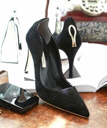 DINT | ゴールドバックパックポイントパンプスヒール* HANDMADE *(ドレスシューズ)