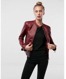 EXPRESS | Express (Minus the) leather double peplum jacket(ライダースジャケット)
