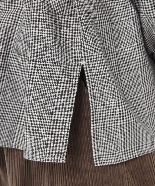 studio CLIP（スタディオクリップ）の「ウエストマークコットンアソート刺繍ブラウス（トップス・ギンガムチェック×ホワイト/グレンチェック×ブラック/ウィンドウペン×ネイビー）」の12枚目の写真