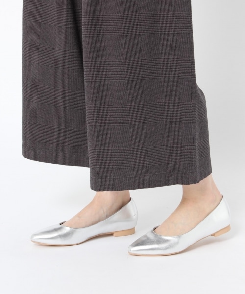 studio CLIP（スタディオクリップ）の「コットンチェックワイドパンツ（パンツ・ライトグレー×ブラック/チャコール×ブラック/ベージュ×ブラック）」の12枚目の写真