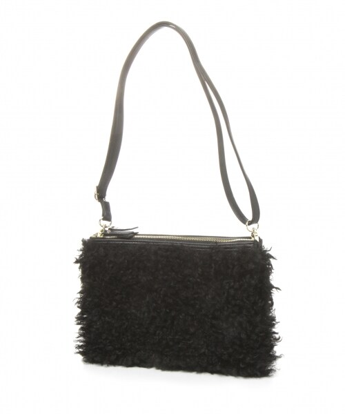 GLOBAL WORK（グローバルワーク）の「アソートファークラッチ（バッグ・オフホワイト(プードルファー)/オフホワイト/ブラック(プードルファー)/グレー(プードルファー)/ブラウン）」の9枚目の写真