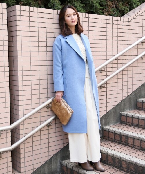 GLOBAL WORK（グローバルワーク）の「アソートファークラッチ（バッグ・オフホワイト(プードルファー)/オフホワイト/ブラック(プードルファー)/グレー(プードルファー)/ブラウン）」の6枚目の写真