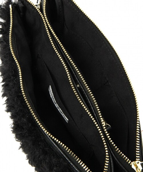 GLOBAL WORK（グローバルワーク）の「アソートファークラッチ（バッグ・オフホワイト(プードルファー)/オフホワイト/ブラック(プードルファー)/グレー(プードルファー)/ブラウン）」の10枚目の写真