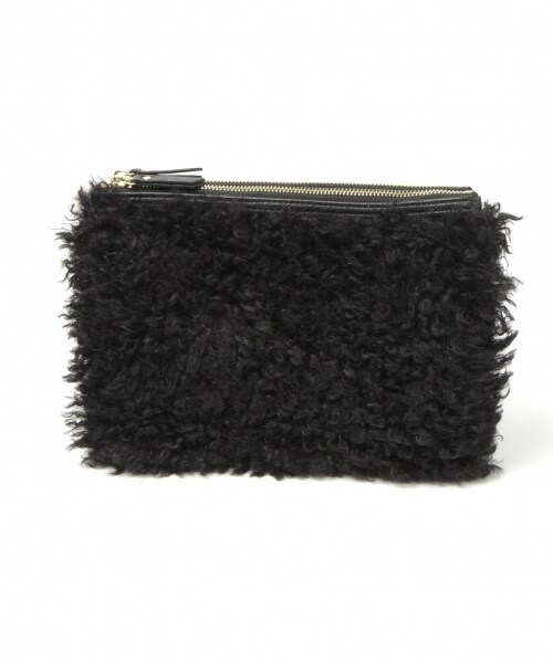 GLOBAL WORK（グローバルワーク）の「アソートファークラッチ（バッグ・オフホワイト(プードルファー)/オフホワイト/ブラック(プードルファー)/グレー(プードルファー)/ブラウン）」の3枚目の写真