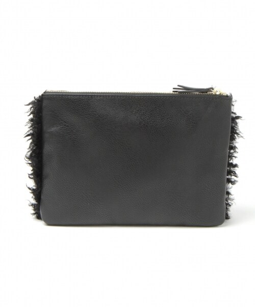 GLOBAL WORK（グローバルワーク）の「アソートファークラッチ（バッグ・オフホワイト(プードルファー)/オフホワイト/ブラック(プードルファー)/グレー(プードルファー)/ブラウン）」の8枚目の写真