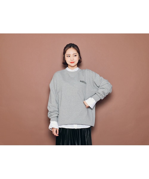 HOTPING(ホッピン)の「バックフォトプリントプルオーバー(その他トップス・レディース・ホワイト/ブラック/グレー・フリーサイズ(XS-XL))」の3枚目の写真