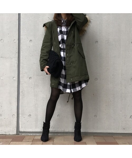 copine(コピン)の「大人カジュアルの定番!!ロングミリタリー薄中綿モッズコート(モッズコート・レディース・その他)」の5枚目の写真