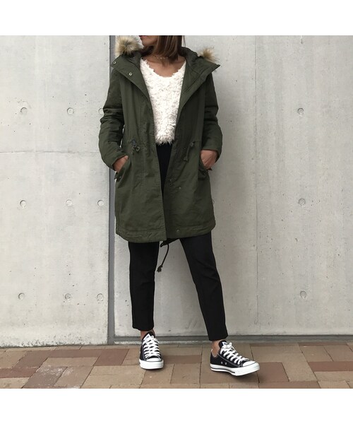copine(コピン)の「大人カジュアルの定番!!ロングミリタリー薄中綿モッズコート(モッズコート・レディース・その他)」の10枚目の写真