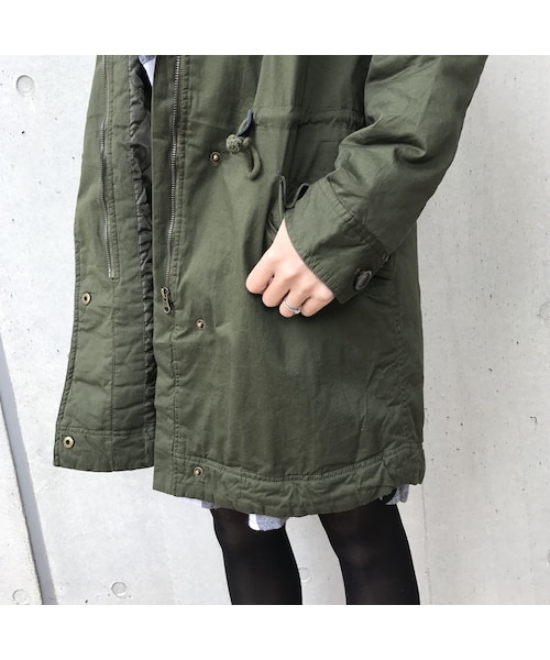 copine(コピン)の「大人カジュアルの定番!!ロングミリタリー薄中綿モッズコート(モッズコート・レディース・その他)」の11枚目の写真
