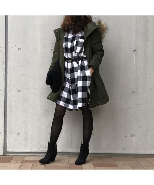 copine(コピン)の「大人カジュアルの定番!!ロングミリタリー薄中綿モッズコート(モッズコート・レディース・その他)」の2枚目の写真