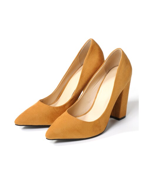 GRL（グレイル）の「ポインテッドトゥスエードパンプス（パンプス・レディース・ブラック/レッド/ブルー/ピンク/グリーン/ネイビー/パープル/グレー/ボルドー/ベージュ/マスタード/パイソン・24.5）」の8枚目の写真