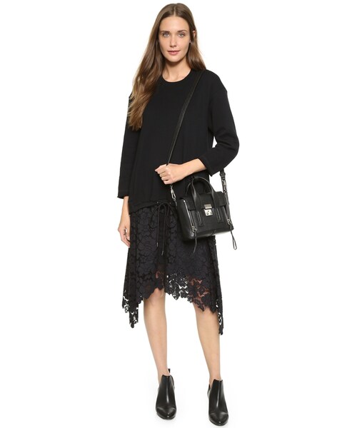 3.1 Phillip Lim(スリーワンフィリップリム)の「3.1 Phillip Lim Pashli Mini Satchel(ショルダーバッグ・レディース・Black・One Size)」の2枚目の写真