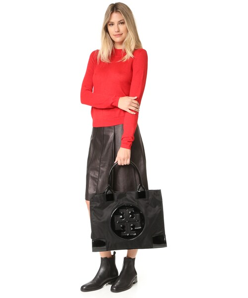 TORY BURCH(トリーバーチ)の「Tory Burch Nylon Ella Tote(トートバッグ・レディース・Black・One Size)」の3枚目の写真
