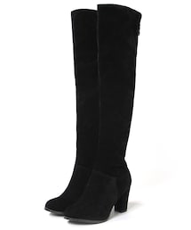 GRL | 太ヒールスエードニーハイブーツ(ブーツ)