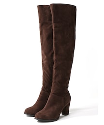 GRL | 太ヒールスエードニーハイブーツ(ブーツ)