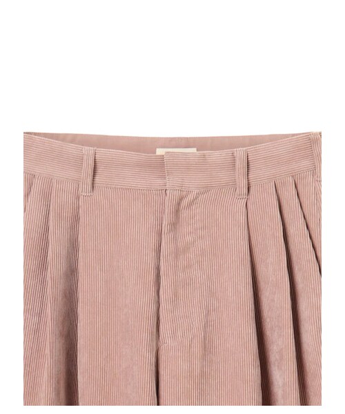 earth music&ecology（アースミュージックアンドエコロジー）の「・コーデュロイワイドパンツ（パンツ・アイボリー/キャメル/ネイビー/ピンクベージュ・M/L）」の4枚目の写真