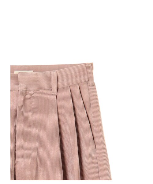 earth music&ecology（アースミュージックアンドエコロジー）の「・コーデュロイワイドパンツ（パンツ・アイボリー/キャメル/ネイビー/ピンクベージュ・M/L）」の5枚目の写真