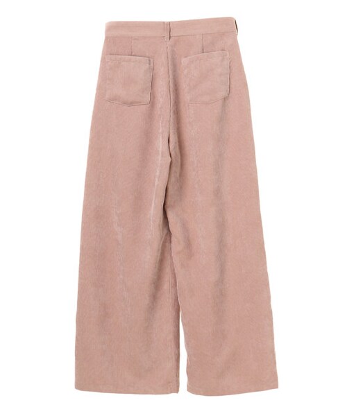 earth music&ecology（アースミュージックアンドエコロジー）の「・コーデュロイワイドパンツ（パンツ・アイボリー/キャメル/ネイビー/ピンクベージュ・M/L）」の3枚目の写真