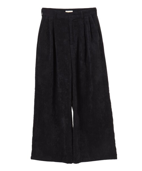 earth music&ecology（アースミュージックアンドエコロジー）の「・コーデュロイワイドパンツ（パンツ・アイボリー/キャメル/ネイビー/ピンクベージュ・M/L）」の11枚目の写真