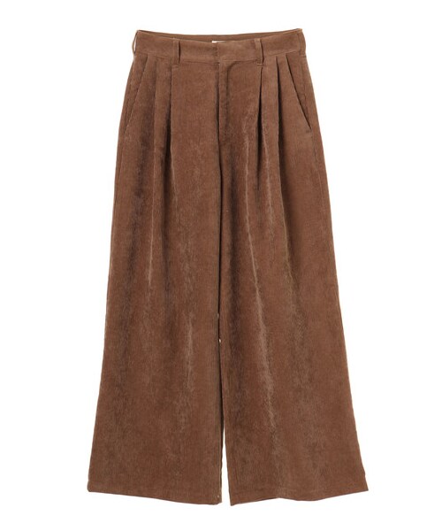 earth music&ecology（アースミュージックアンドエコロジー）の「・コーデュロイワイドパンツ（パンツ・アイボリー/キャメル/ネイビー/ピンクベージュ・M/L）」の10枚目の写真