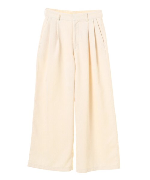 earth music&ecology（アースミュージックアンドエコロジー）の「・コーデュロイワイドパンツ（パンツ・アイボリー/キャメル/ネイビー/ピンクベージュ・M/L）」の9枚目の写真