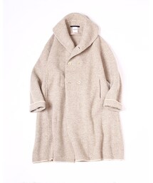 45r KNIT PEA JACKET ネイビー 45r KNIT PEA JACKET ネイビー KNIT JACKET WITH METAL CLOSURE