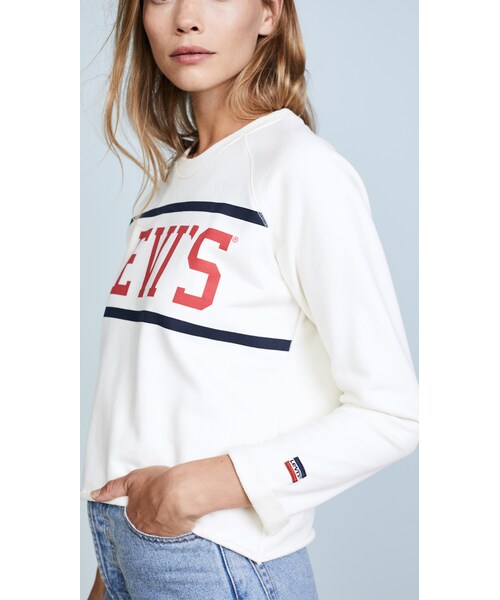Levi's（リーバイス）の「Levi's Logo Sweatshirt（スウェット・レディース・White・L/M/S/XS）」の2枚目の写真