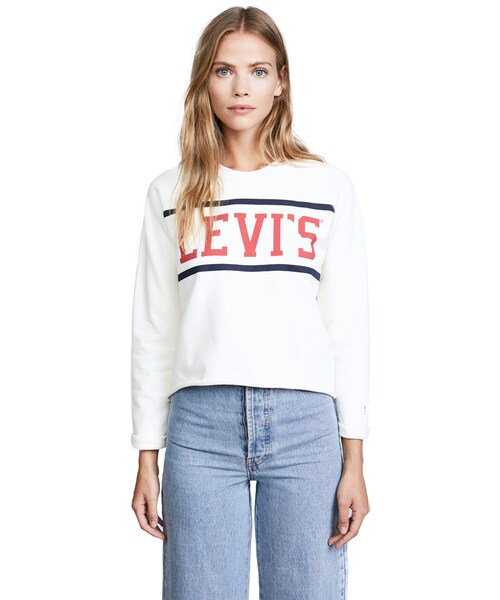 Levi's（リーバイス）の「Levi's Logo Sweatshirt（スウェット・レディース・White・L/M/S/XS）」の5枚目の写真