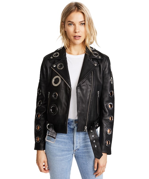 KENDALL + KYLIE（ケンダルアンドカイリー）の「KENDALL + KYLIE Grommet Leather Jacket