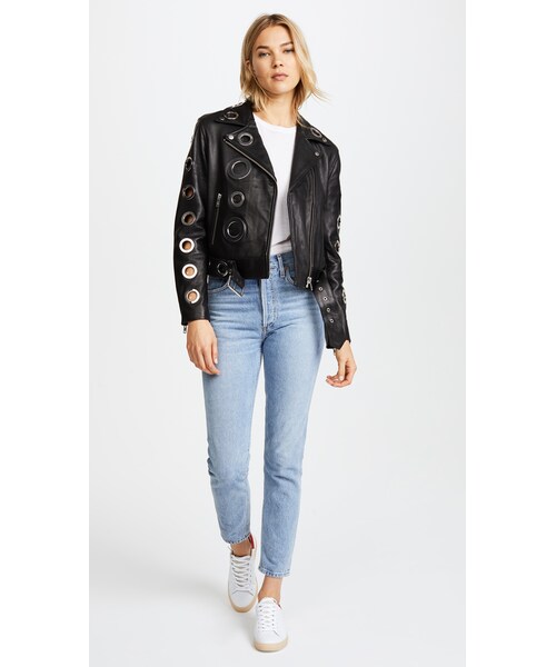 KENDALL + KYLIE（ケンダルアンドカイリー）の「KENDALL + KYLIE Grommet Leather Jacket