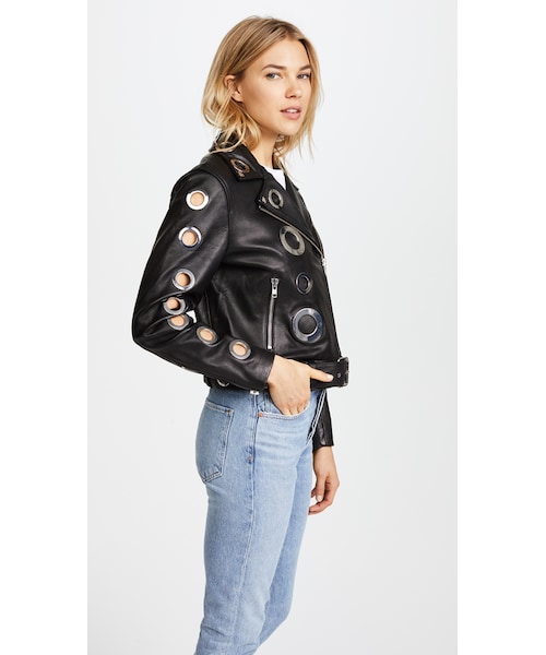 KENDALL + KYLIE（ケンダルアンドカイリー）の「KENDALL + KYLIE Grommet Leather Jacket