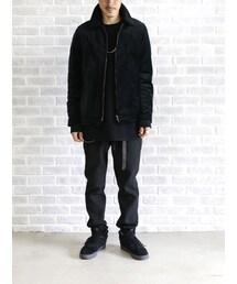 Lounge lizard ボアブルゾン LOUNGE LIZARD（ラウンジリザード）の「LOUNGE LIZARD】VELVETEEN ボア