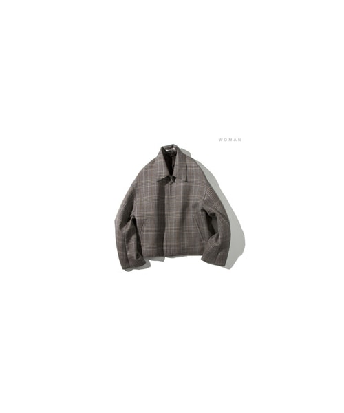 AURALEE（オーラリー）の「DOUBLE FACE CHECK ZIP BLOUSON（）」 - WEAR