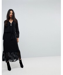 SISLEY | Sisley Maxi Dress With Bell Sleeves(ワンピース)