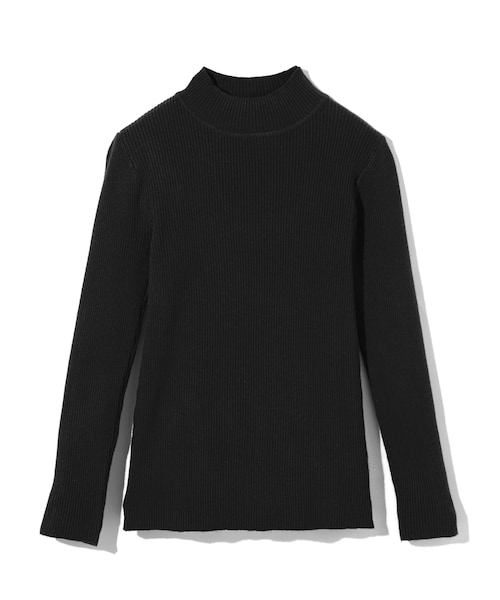 GRL（グレイル）の「ハイネックリブニットトップス（ニット/セーター・レディース・グレー/ブラック/レッド/ブラウン/ネイビー/キャメル/オフホワイト/ダークピンク/ボルドー・M）」の3枚目の写真