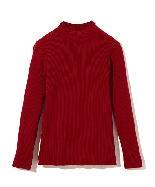 GRL（グレイル）の「ハイネックリブニットトップス（ニット/セーター・レディース・グレー/ブラック/レッド/ブラウン/ネイビー/キャメル/オフホワイト/ダークピンク/ボルドー・M）」の8枚目の写真