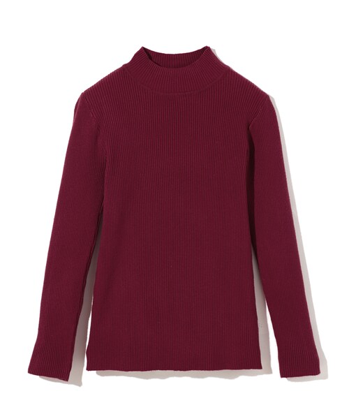 GRL（グレイル）の「ハイネックリブニットトップス（ニット/セーター・レディース・グレー/ブラック/レッド/ブラウン/ネイビー/キャメル/オフホワイト/ダークピンク/ボルドー・M）」の9枚目の写真
