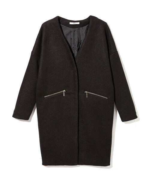 GRL(グレイル)の「フェイクスライバーコート(ダウンジャケット/コート・レディース・ブラック/ピンク/グレー・S)」の1枚目の写真