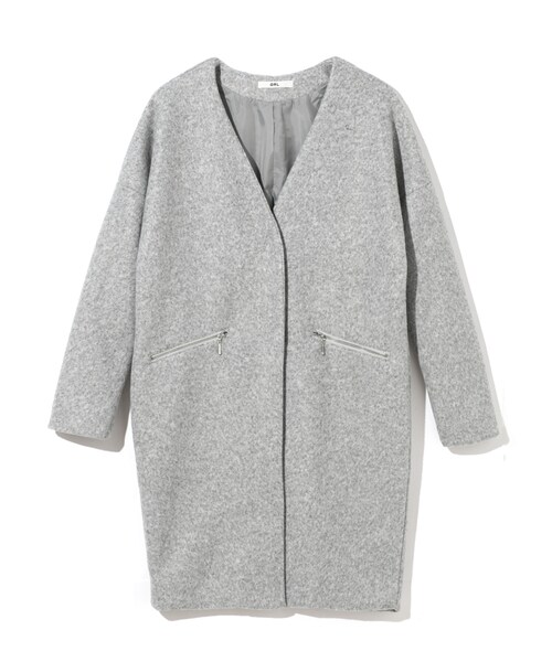 GRL(グレイル)の「フェイクスライバーコート(ダウンジャケット/コート・レディース・ブラック/ピンク/グレー・S)」の2枚目の写真