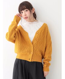 earth music&ecology | ・前後2wayケーブルニットプルオーバー(トップス)
